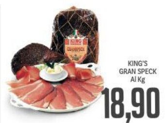 Supermercati Piccolo KING'S GRAN SPECK offerta