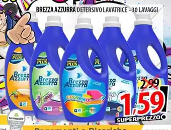 Il Genio Supermercato BREZZA AZZURRA DETERSIVO LAVATRICE -30 LAVAGGI offerta