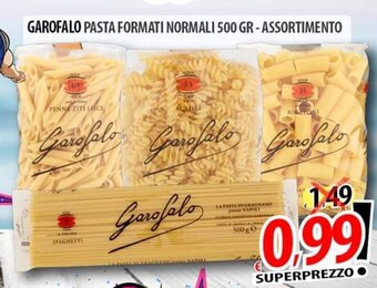 Il Genio Supermercato GAROFALO PASTA FORMATI NORMALI 500 GR - ASSORTIMENTO offerta