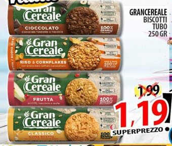 GRANCEREALE BISCOTTI TUBO 250 GR
