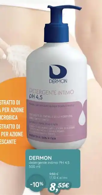 Coop DERMON detergente intimo PH 4,5 500 ml offerta