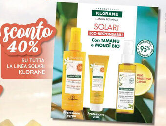 Coop SU TUTTA LA LINEA SOLARI KLORANE offerta