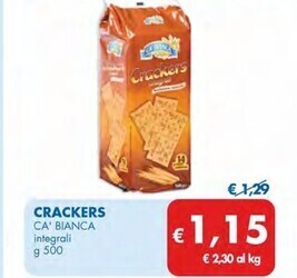 MD Discount Ca' bianca crackers offerta
