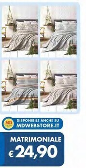 Completo letto stampato matrimoniale