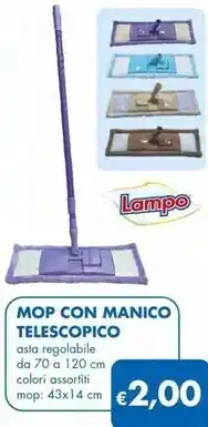 MD Discount Lampo - mop con manico telescopico offerta