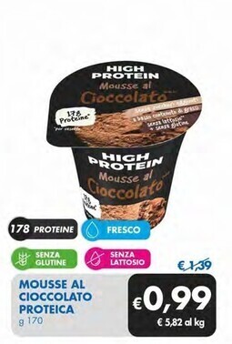 MD Discount Mousse al cioccolato proteica offerta