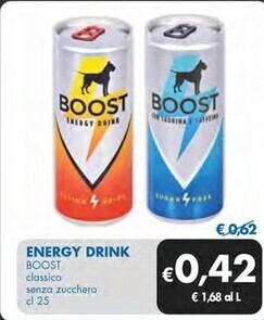 Boost energy drink