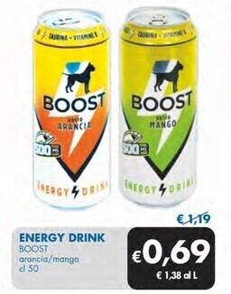 Boost energy drink