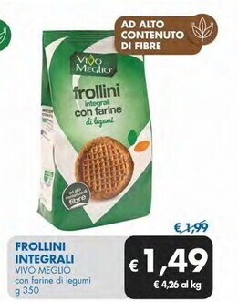 Vivo meglio frollini integrali
