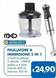 MD Discount Mxd frullatore a immersione 3 in 1 offerta