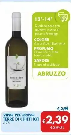 MD Discount De rio - vino pecorino terre di chieti igt offerta