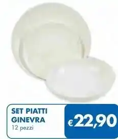 MD Discount Set piatti ginevra offerta