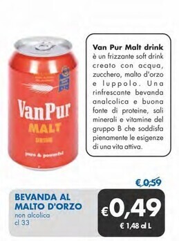 MD Discount Van pur bevanda al malto d'orzo offerta