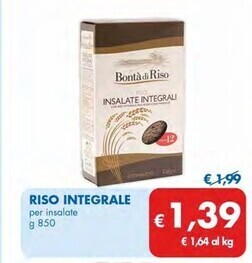 MD Discount Bontà di riso riso integrale offerta