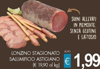 Lonzino stagionato salumificio astigiano