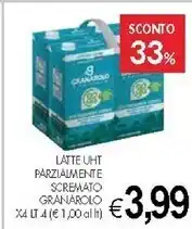 Granarolo latte uht parzialmente scremato x4 lt 4