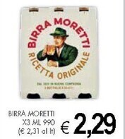 Moretti birra