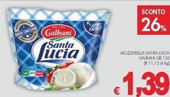 PrestoFresco Galbani mozzarella santa lucia offerta