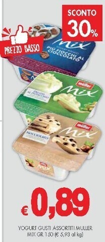 Muller yogurt gusti assortiti