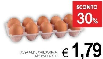PrestoFresco Uova medie categoria a tavernola x10 offerta