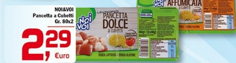 Punto é market Noi & voi pancetta a cubetti offerta