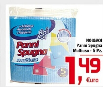 Punto é market Noi & voi panni spugna multiuso offerta