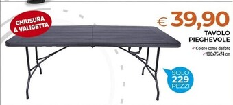 Tavolo pieghevole
