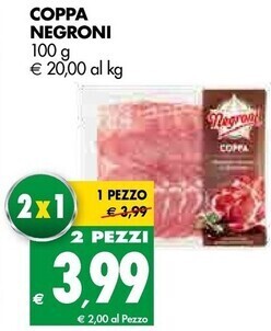 Tigros Negroni coppa offerta