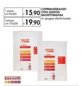 Bassetti mania coprimaterasso con angoli