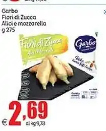 Elite Garbo fiori di zucca alici e mozzarella offerta