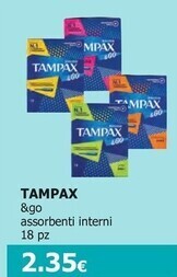 Tigotà Tampax &go assorbenti interni offerta