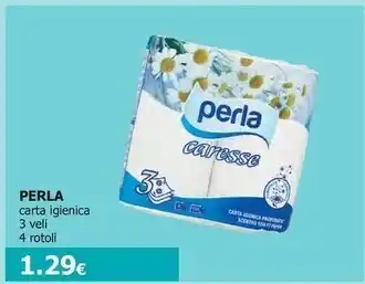Tigotà Perla carta igienica 3 veli 4 rotoli offerta