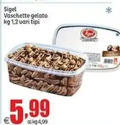 Sigel vaschette gelato