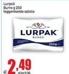 Elite Lurpak burro leggermente salato offerta