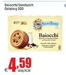 Elite Mulino bianco baiocchi sandwich gelato offerta