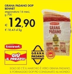 Bennet Bennet - grana padano dop offerta