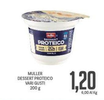 Supermercati Piccolo MULLER DESSERT PROTEICO VARI GUSTI 200 g offerta
