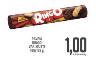 Supermercati Piccolo PAVESI RINGO VARI GUSTI 165/155 g offerta