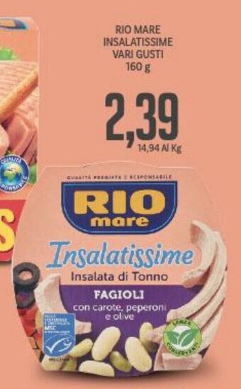 Supermercati Piccolo RIO MARE INSALATISSIME VARI GUSTI 160 g offerta