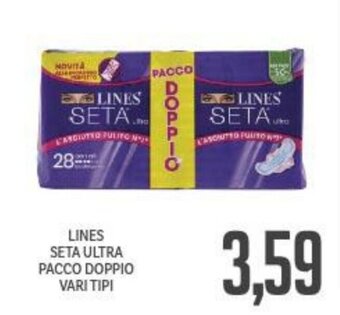 Supermercati Piccolo LINES SETA ULTRA PACCO DOPPIO VARI TIPI offerta