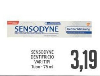 Supermercati Piccolo SENSODYNE DENTIFRICIO VARI TIPI Tubo - 75 ml offerta