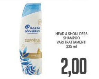 Supermercati Piccolo HEAD & SHOULDERS SHAMPOO VARI TRATTAMENTI 225 ml offerta