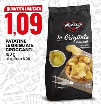 Eurospin Il braciere patatine le grigliate croccanti offerta