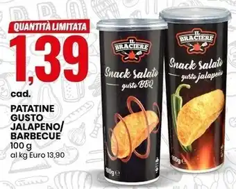 Eurospin Il braciere patatine gusto jalapeno/barbecue offerta