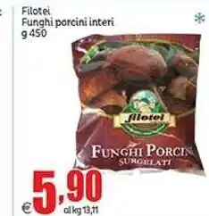 Filotei funghi porcini interi g 450