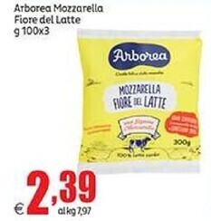 Elite Arborea mozzarella fiore del latte offerta