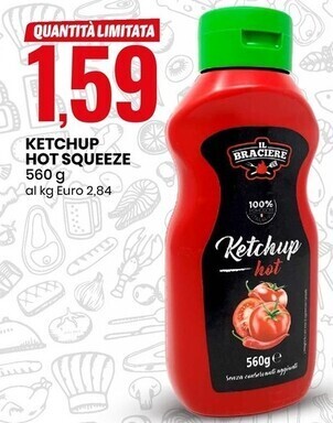 Eurospin Il braciere ketchup hot squeeze offerta