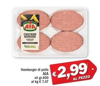Aia hamburger di pollo