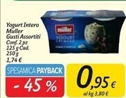 Carrefour Market Muller yogurt intero gusti assortiti offerta