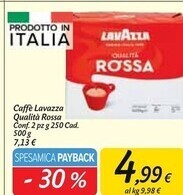 Carrefour Market Lavazza caffè qualità rossa offerta